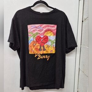 Graphic Bad Bunny Short Sleeve Shirt In Black